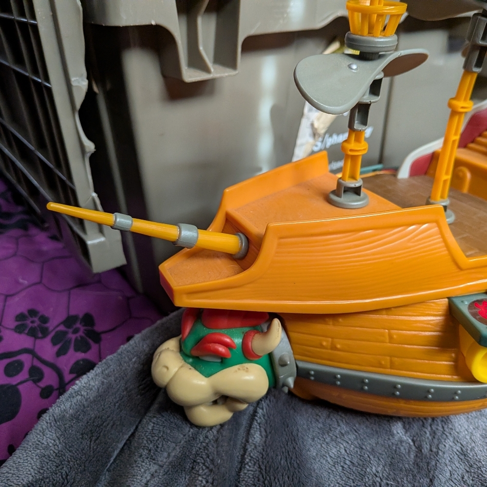 Super Mario Deluxe Bowser Air Ship Playset Nintendo 2021 Jakks Pacific - Picture 2 of 8